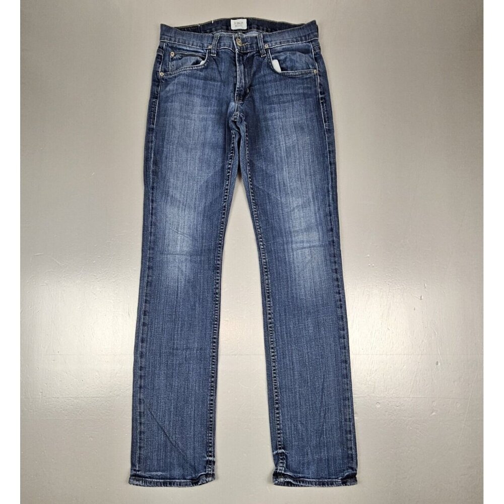 Hudson Jeans Mens 30x31‎ Slim Straight Blue Stretch Denim.